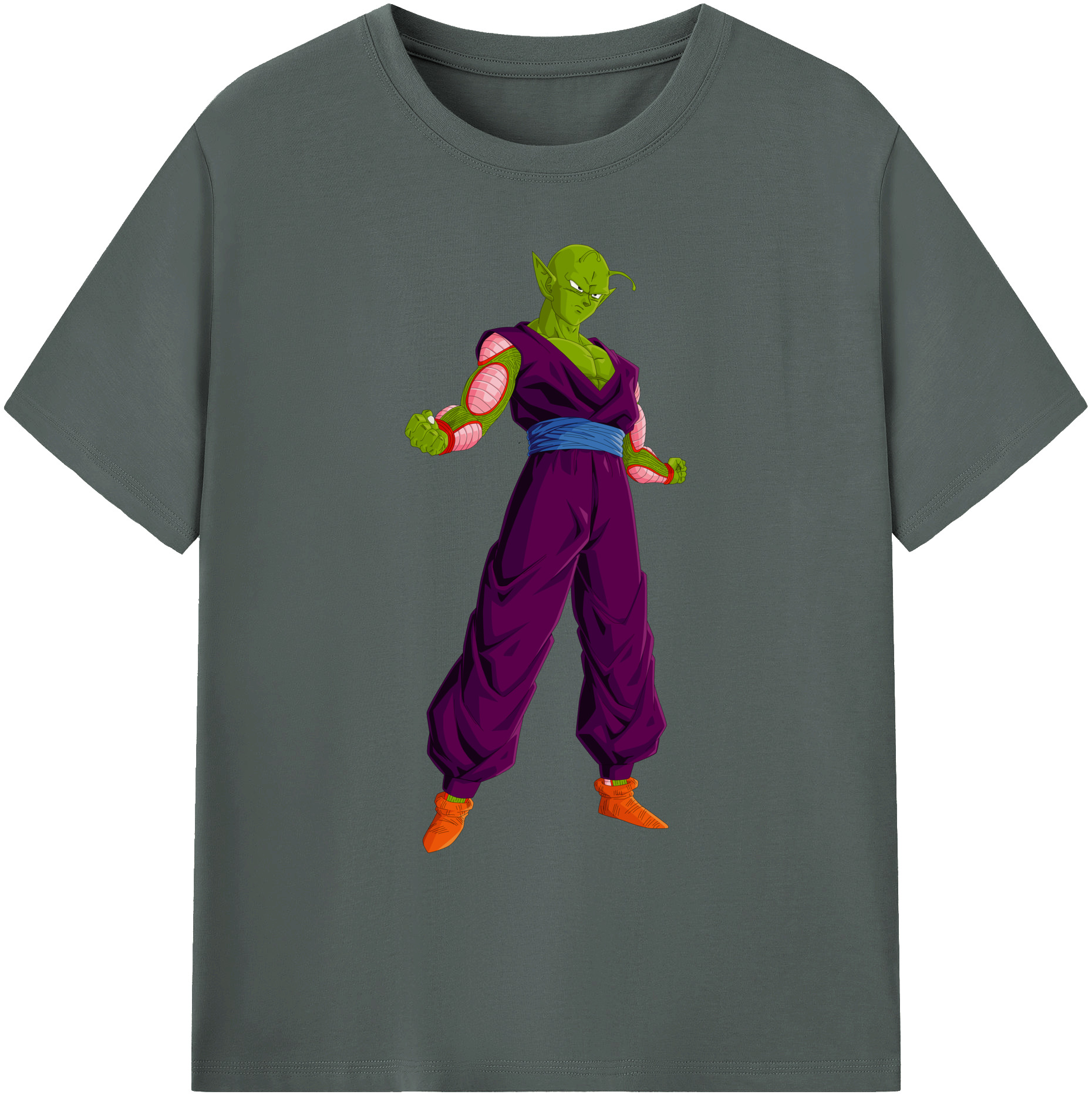 （画像用） ドラゴンボール ピッコロ DRAGON BALL Piccolo 綿100％ メンズ半袖Tシャツ｜肌触りやわらか＆通気性